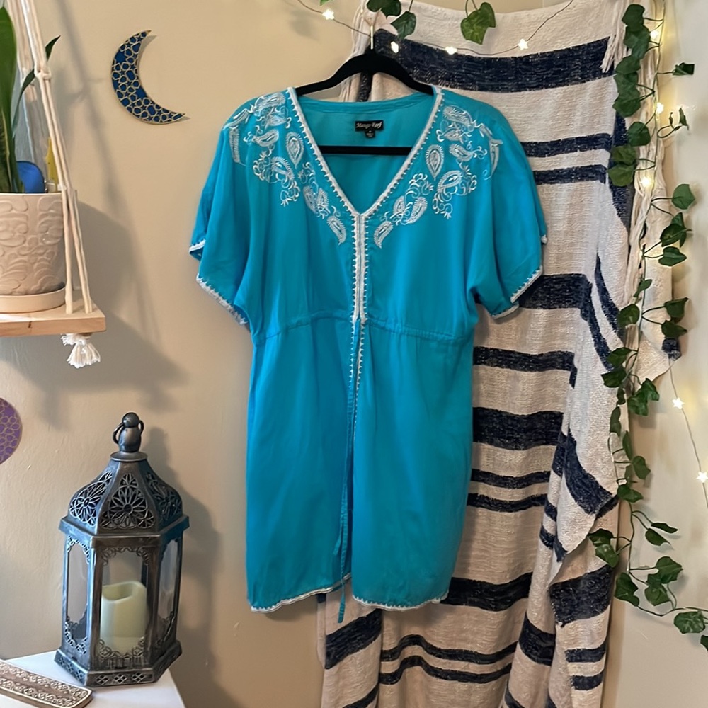 Mango Reef Embroidered Coverup
